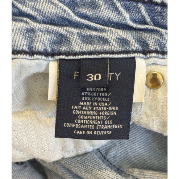 Fidelity Denim Kelli High Full Rise Size 30 Cayman Blue Ankle Length Jeans - Picture 6 of 9